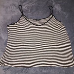 Black and White stripped tank top